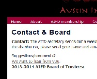 AIFD Contact and Board page