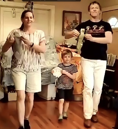 Happy Family Dancing