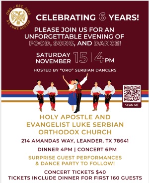 ORO Serbian Dancers present an evening of Food, Song, and Dances